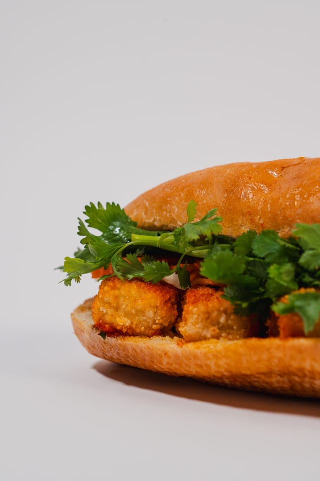 Fried Tofu Banh Mi.