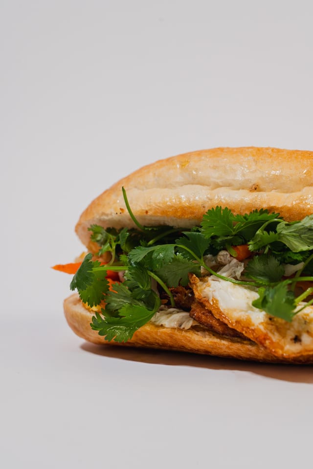 Fried Eggs Banh Mi.